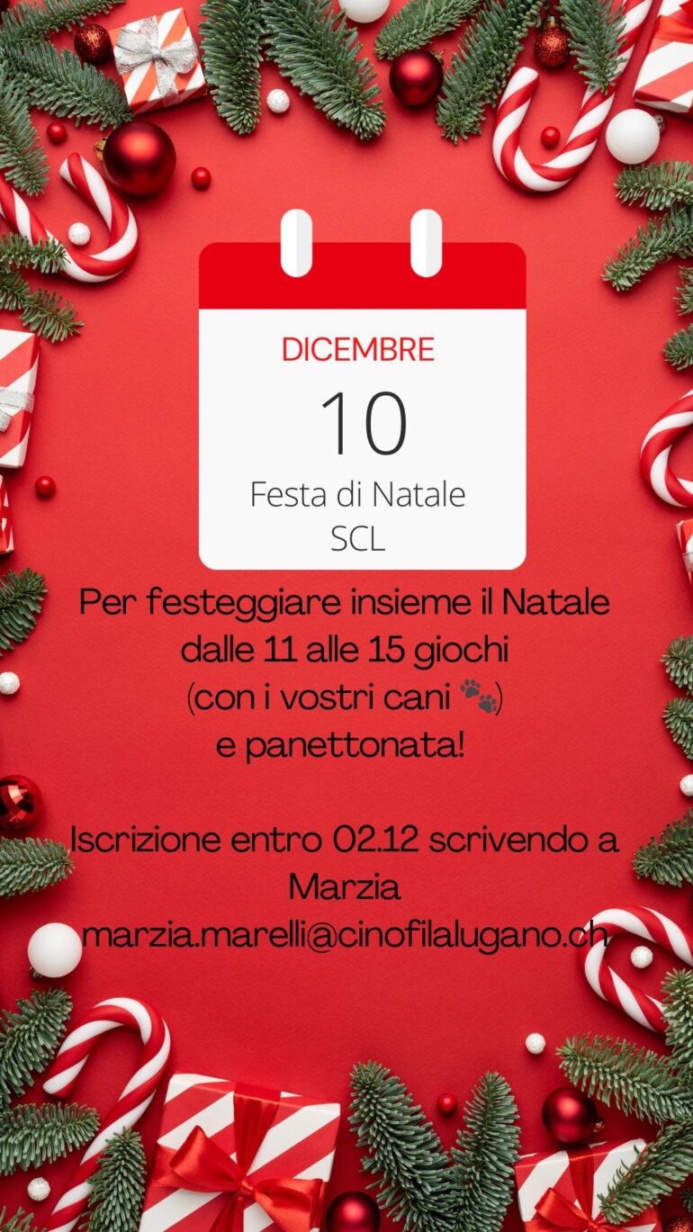 FESTA DI NATALE Societ Cinofila Lugano